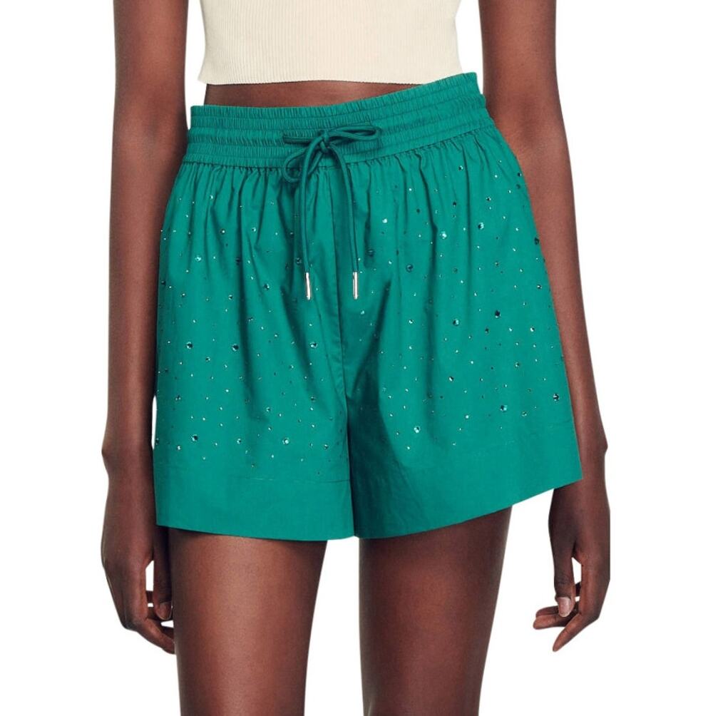 Sandro Paris Green Telaviv Shorts Size 42 | XL